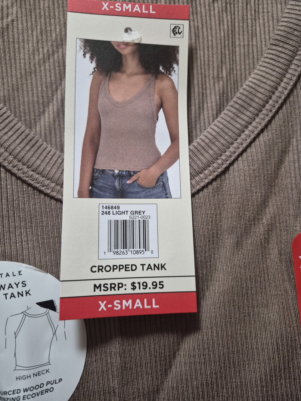 Aeropostale Ribbed Crop Tank Top - Picture 5 of 13